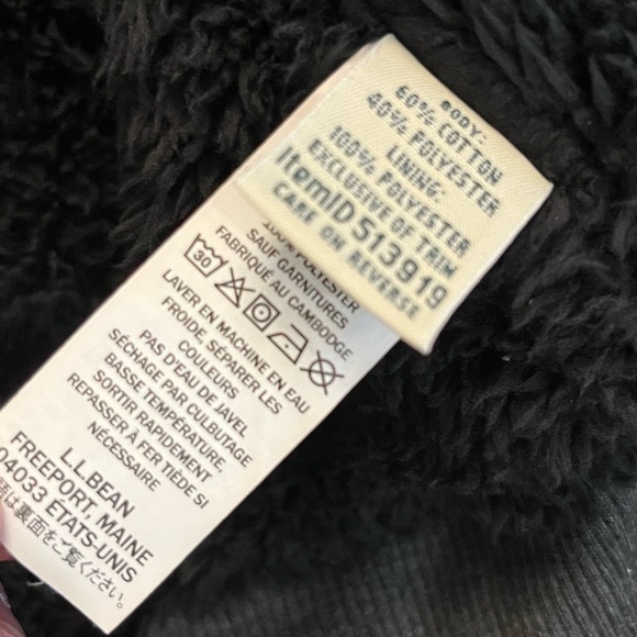 L.L. Bean Sherpa Lined 1912 Hoodie Sweatshirt Charcoal Size Small - Picture 5 of 11
